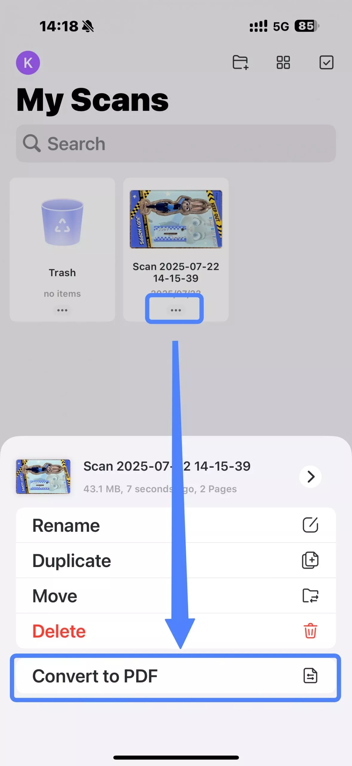 convert id card to pdf