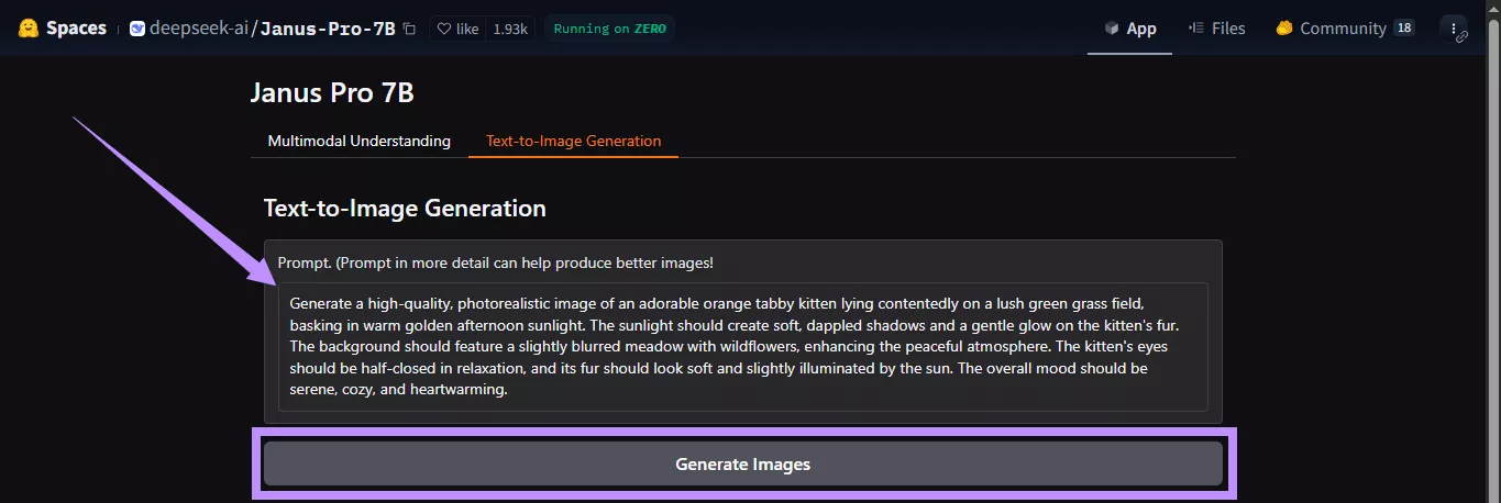 generate images with deepseek