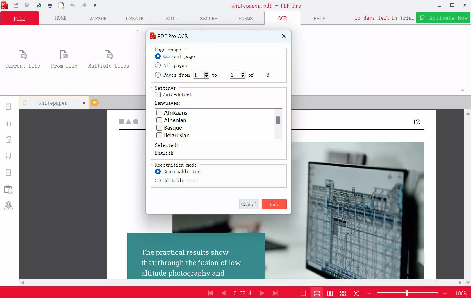 scan and ocr pdf pro