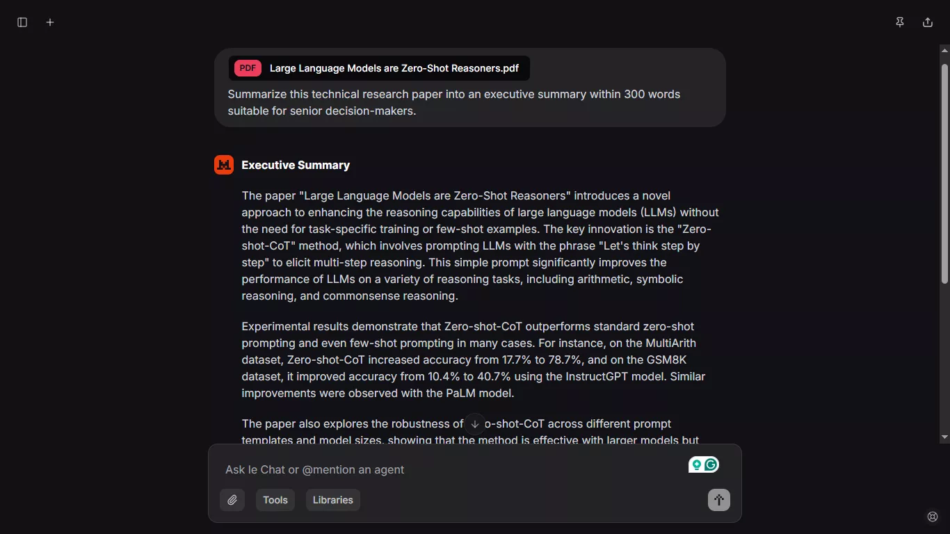 summary by mistral ai