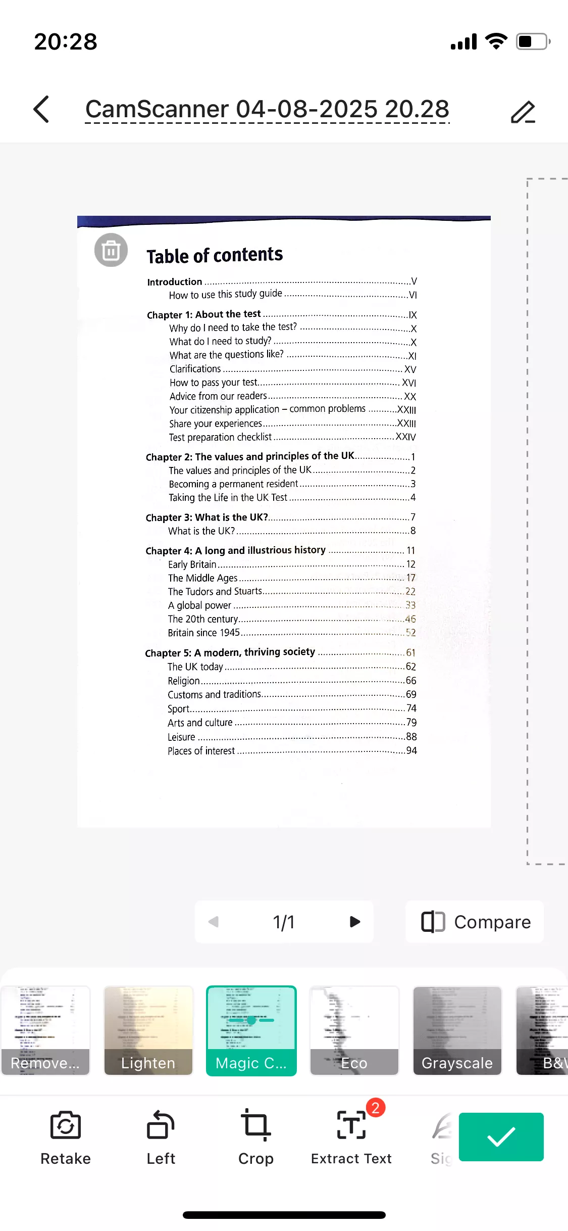 take a photo to create pdf camscanner