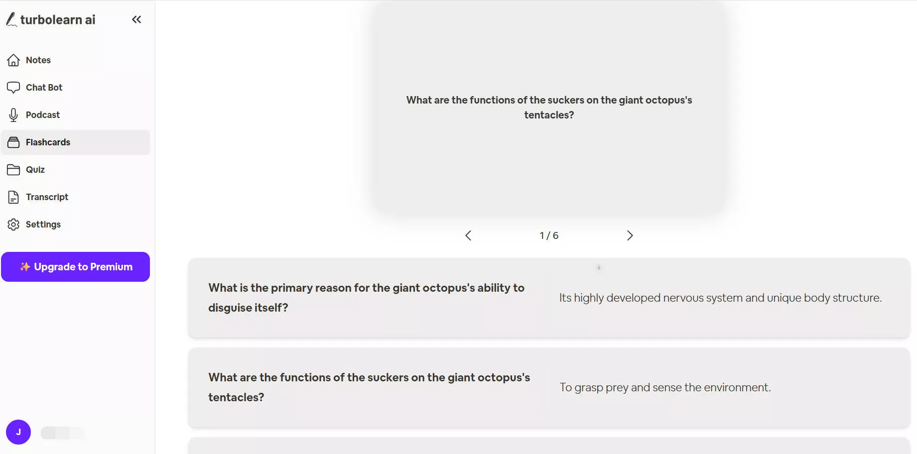 turbolearn ai generate flashcards