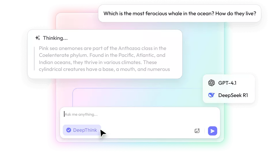 UPDF AI uses GPT-4.1 and DeepSeek R1 language models