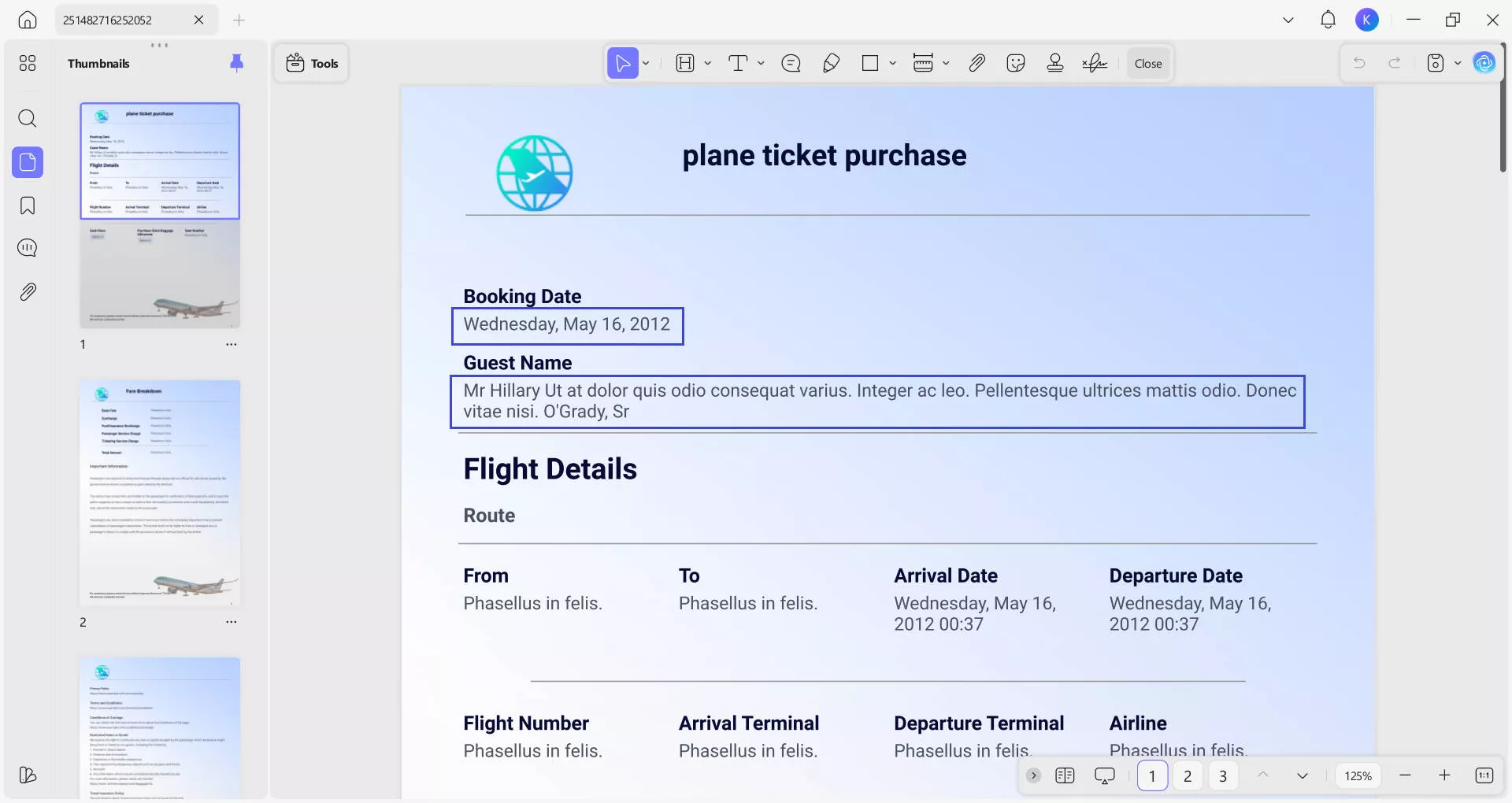 checking the details