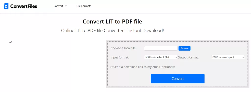 convertfiles lit to pdf