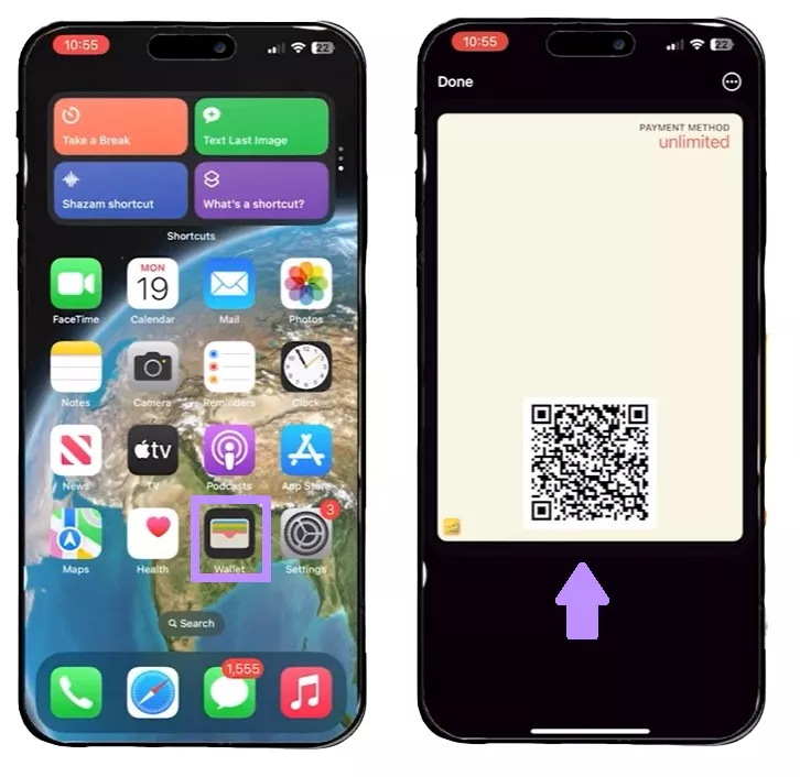 the new pass is added to apple wallet