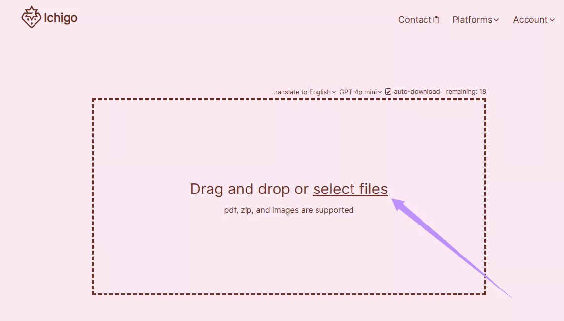 upload files ichgo reader