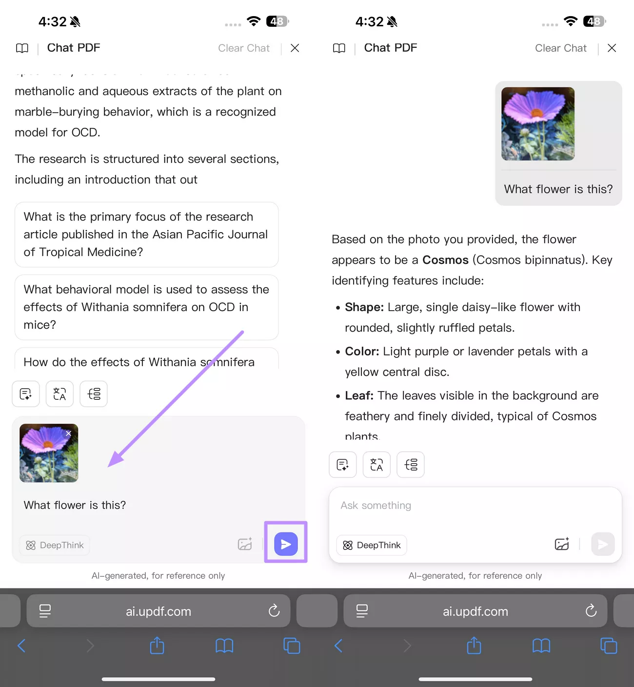 ask updf ai about object