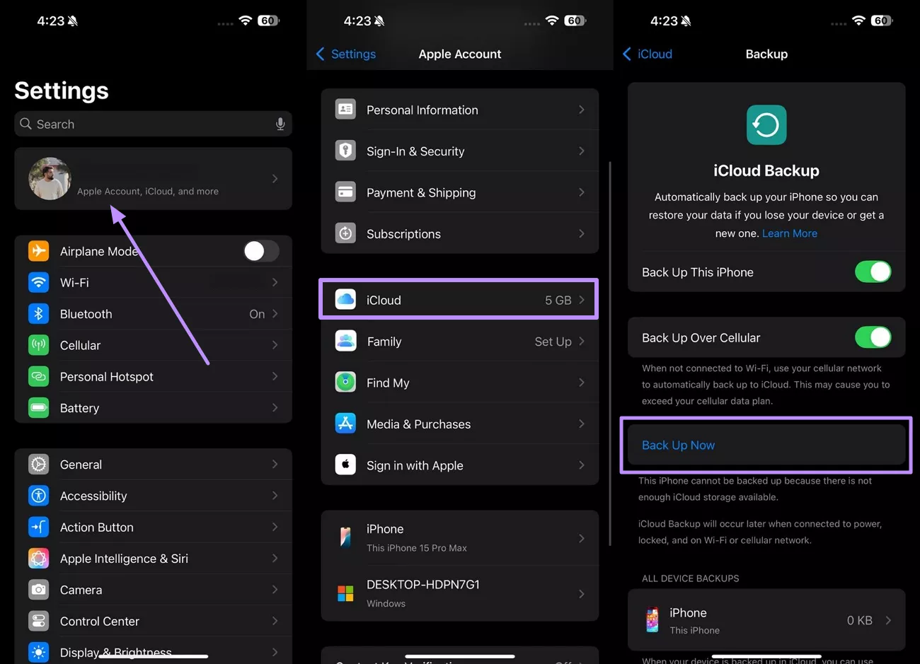 back up your iphone data
