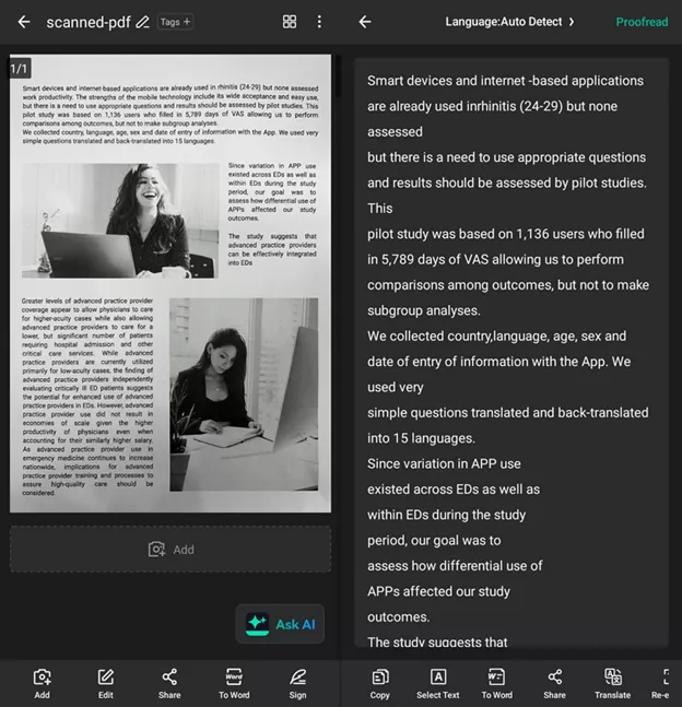 camscanner ocr app android