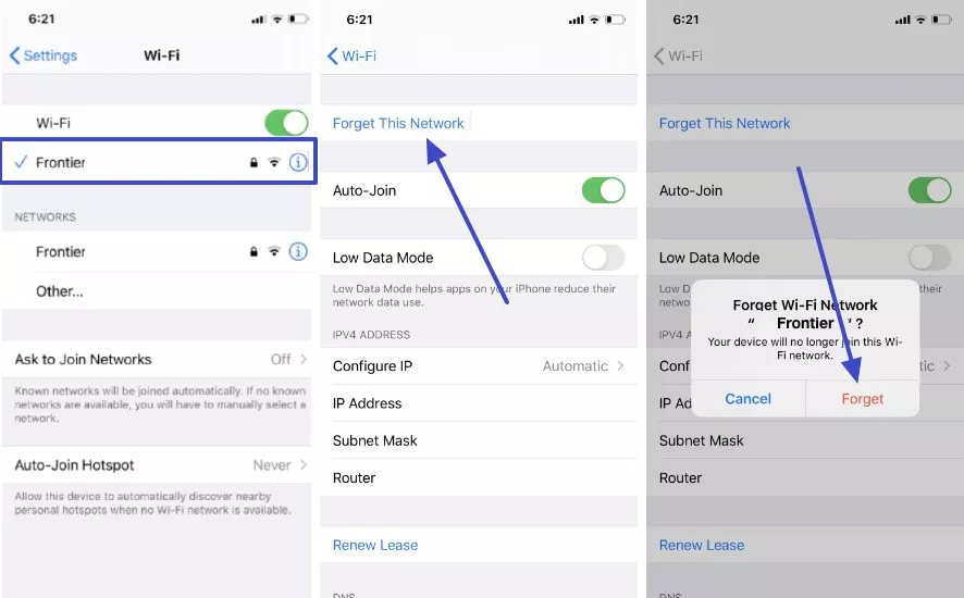 forget wifi network ios 26 bugs