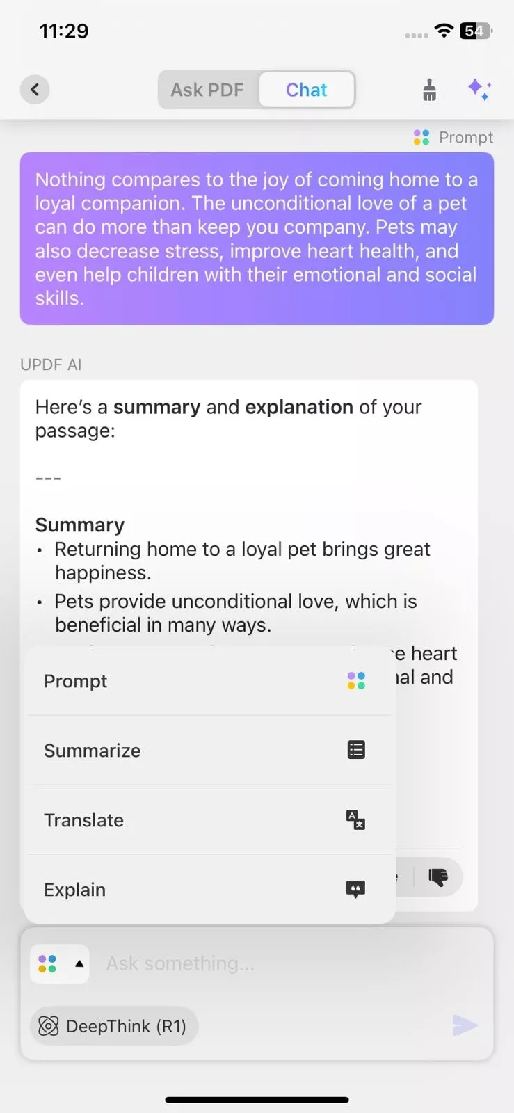 prompts explain pdf updf ai