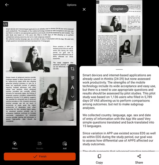 microsoft lens ocr app android