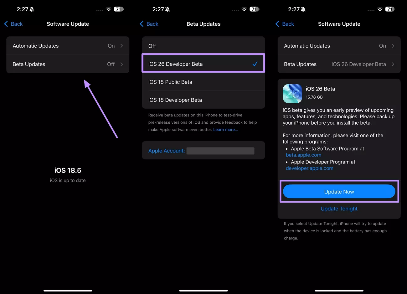update to latest ios 