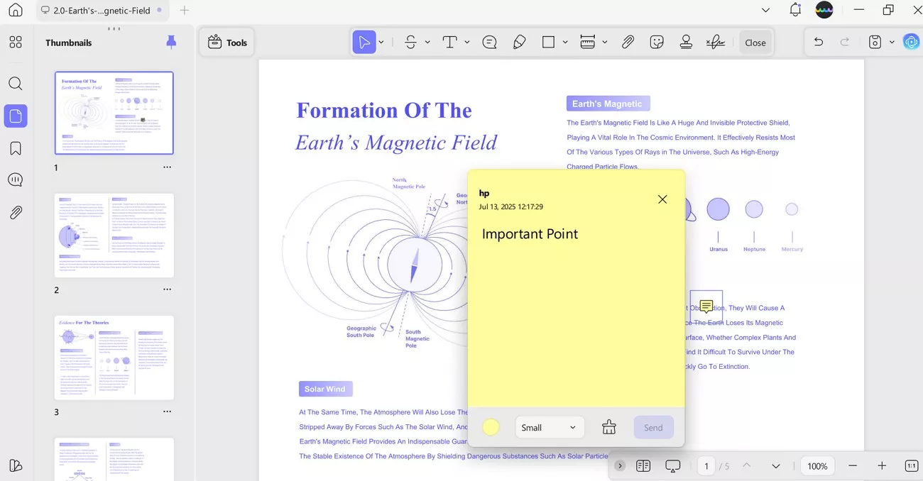 add sticky notes pdf updf