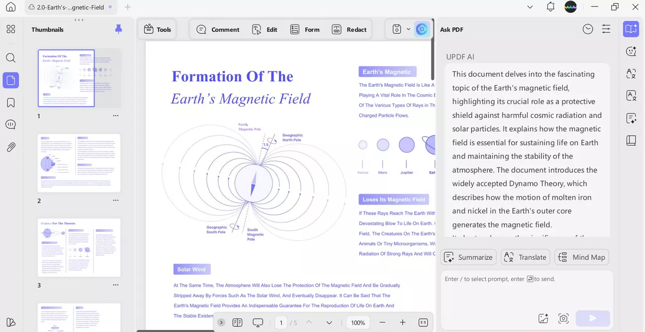 chat with pdf documents updf ai 