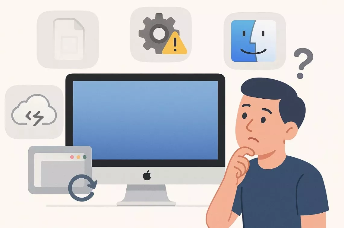 common causes missing icons mac