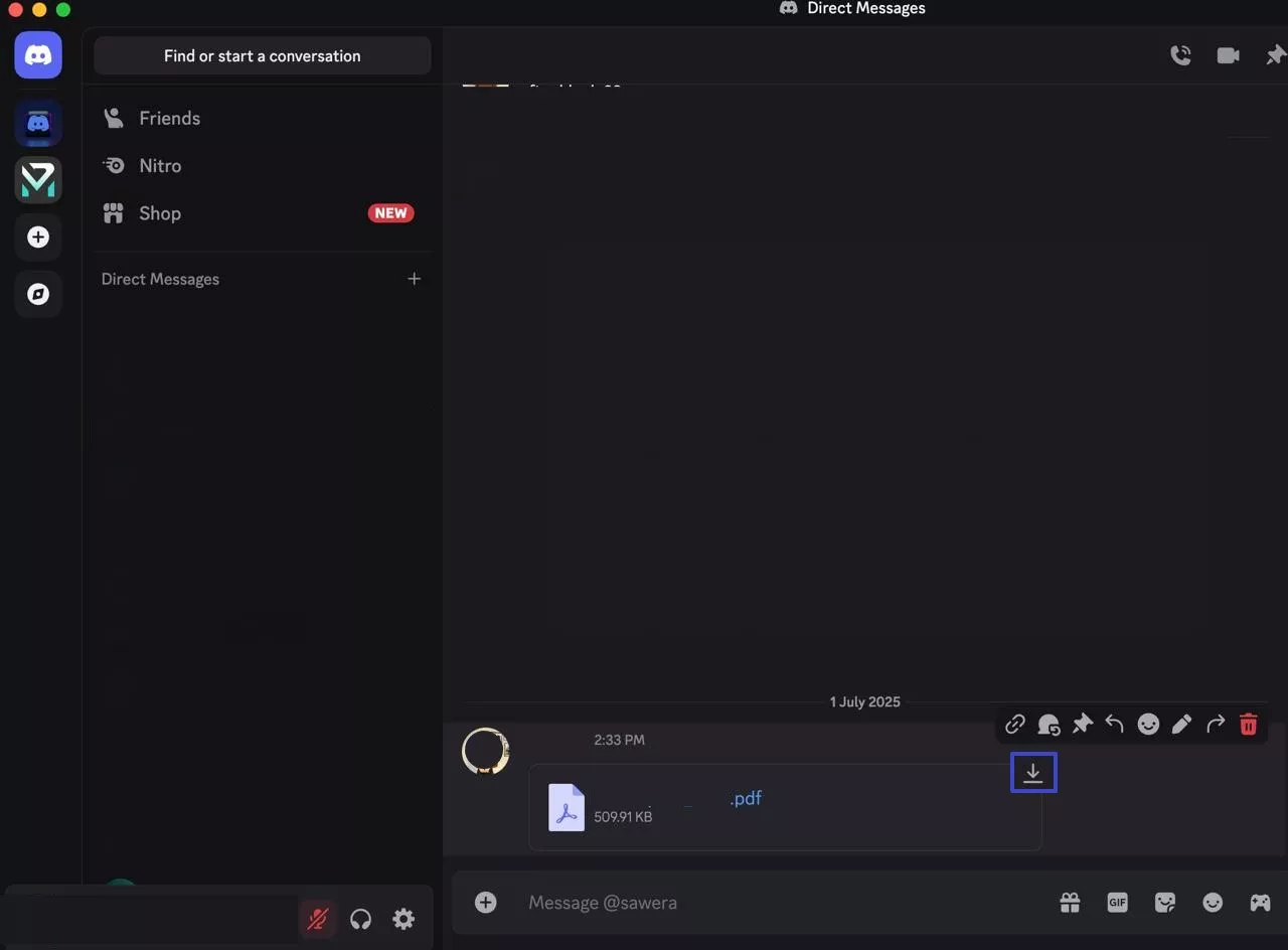 download pdf file from discord