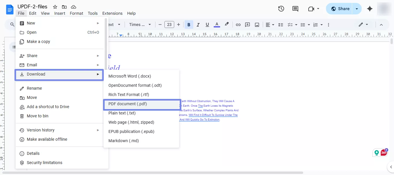 download file as pdf google docs