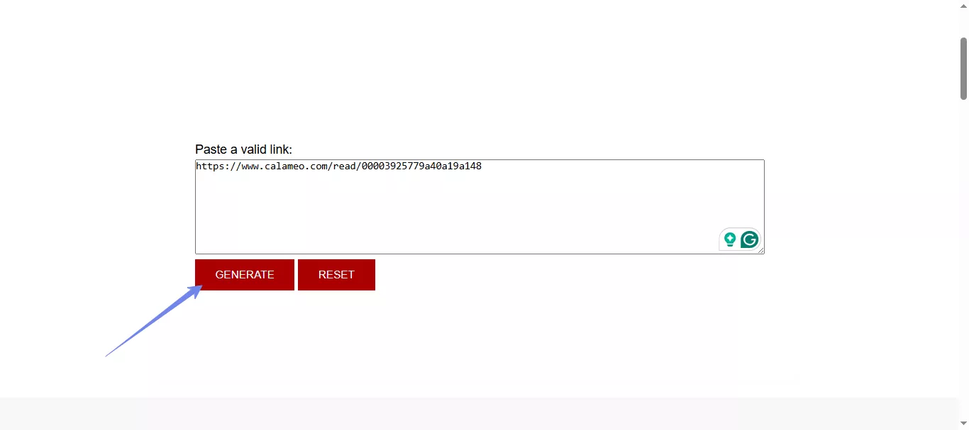 paste the link and click generate freepdfdownloader