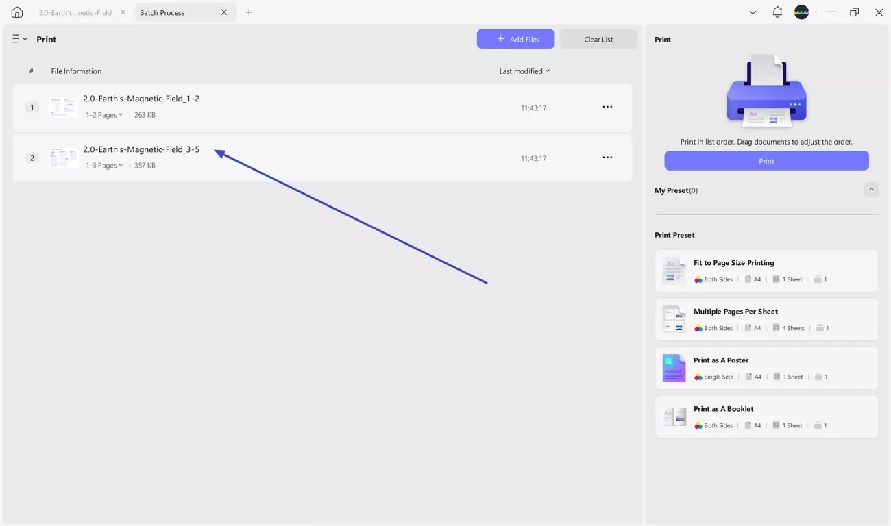 add split pdfs into batch print