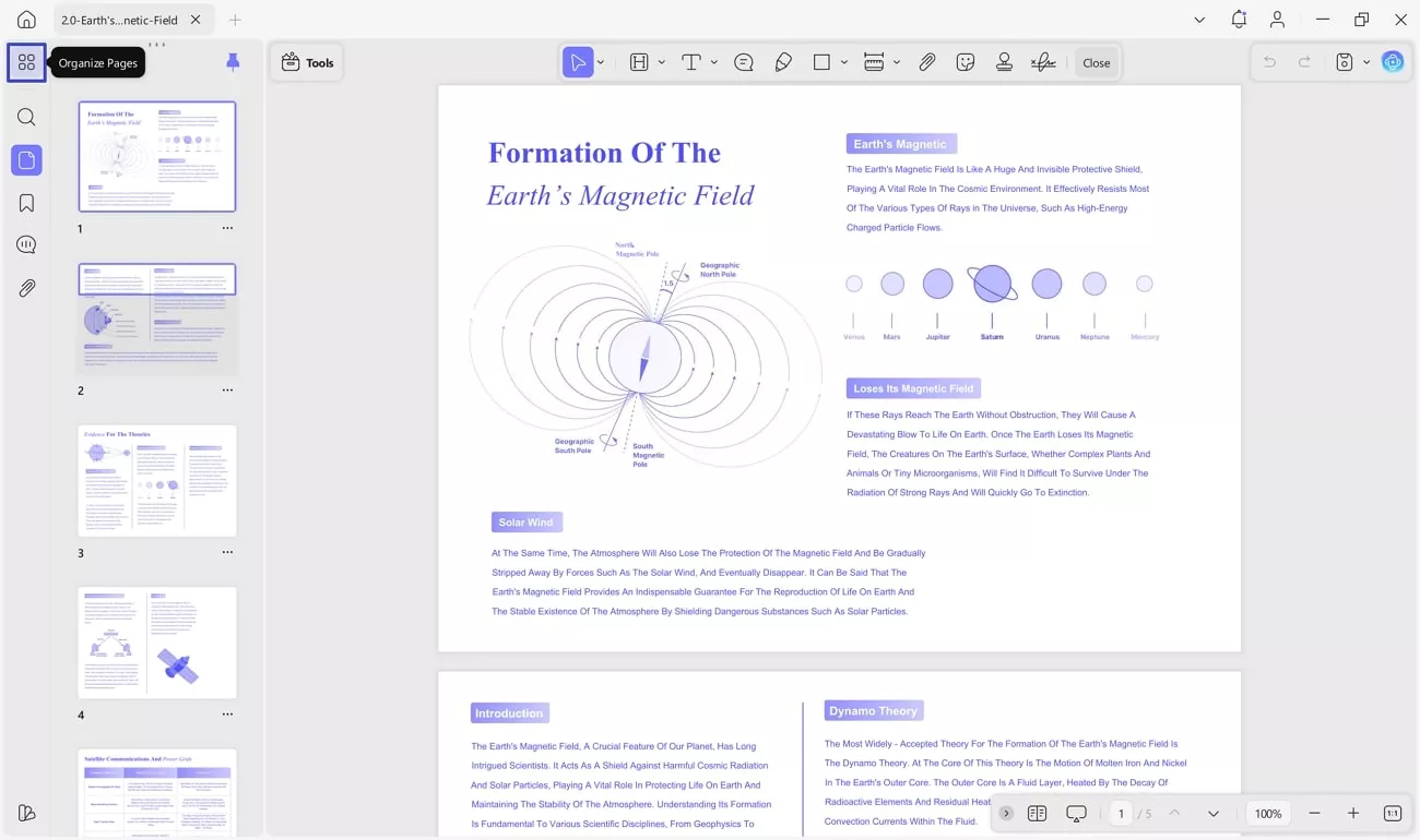further split document updf feature