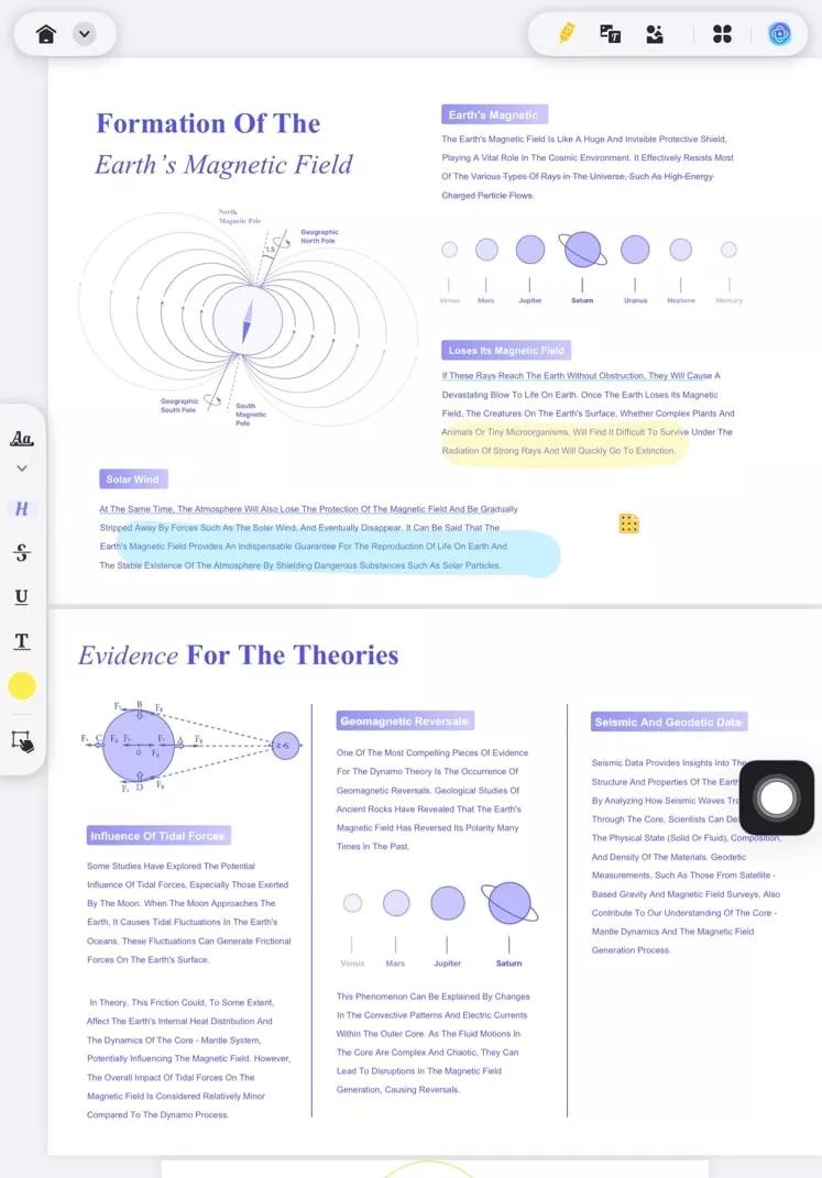 personalize document with updf 