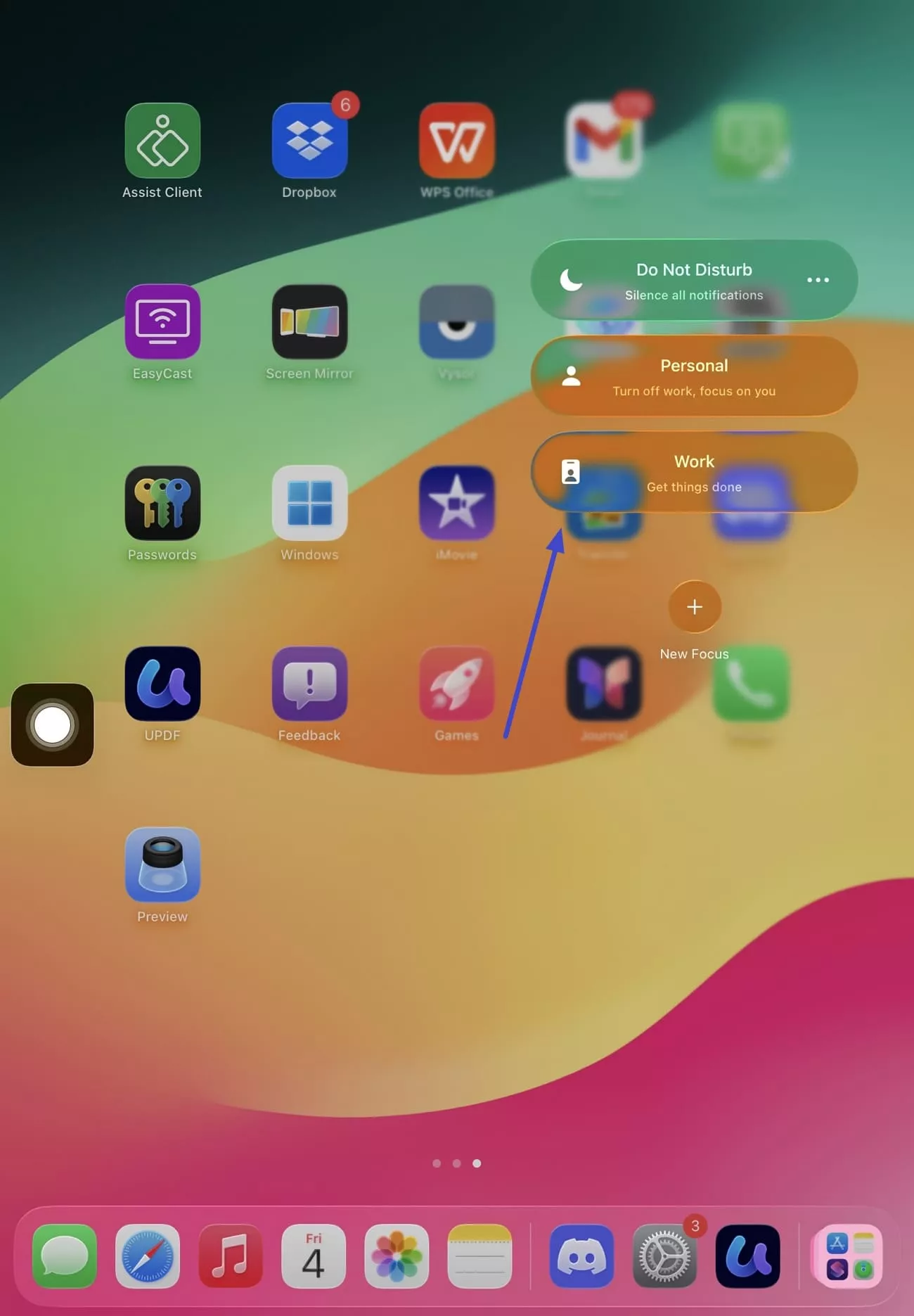 disable conflicting settings 
