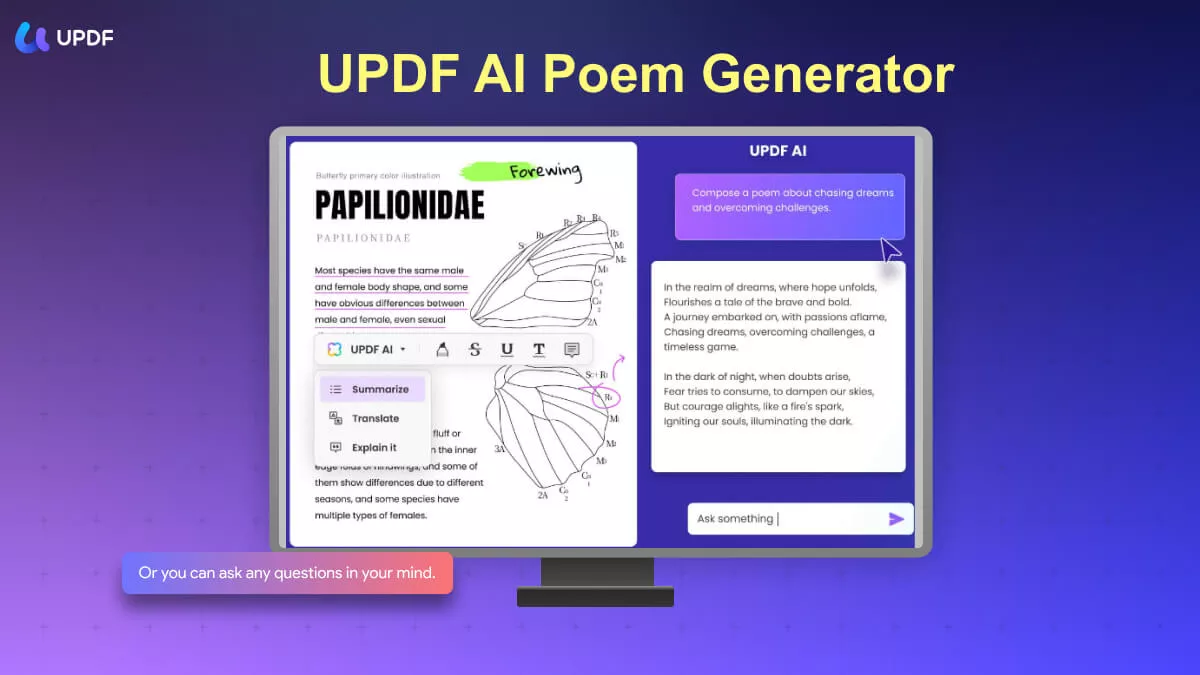 UPDF ai poem Generator