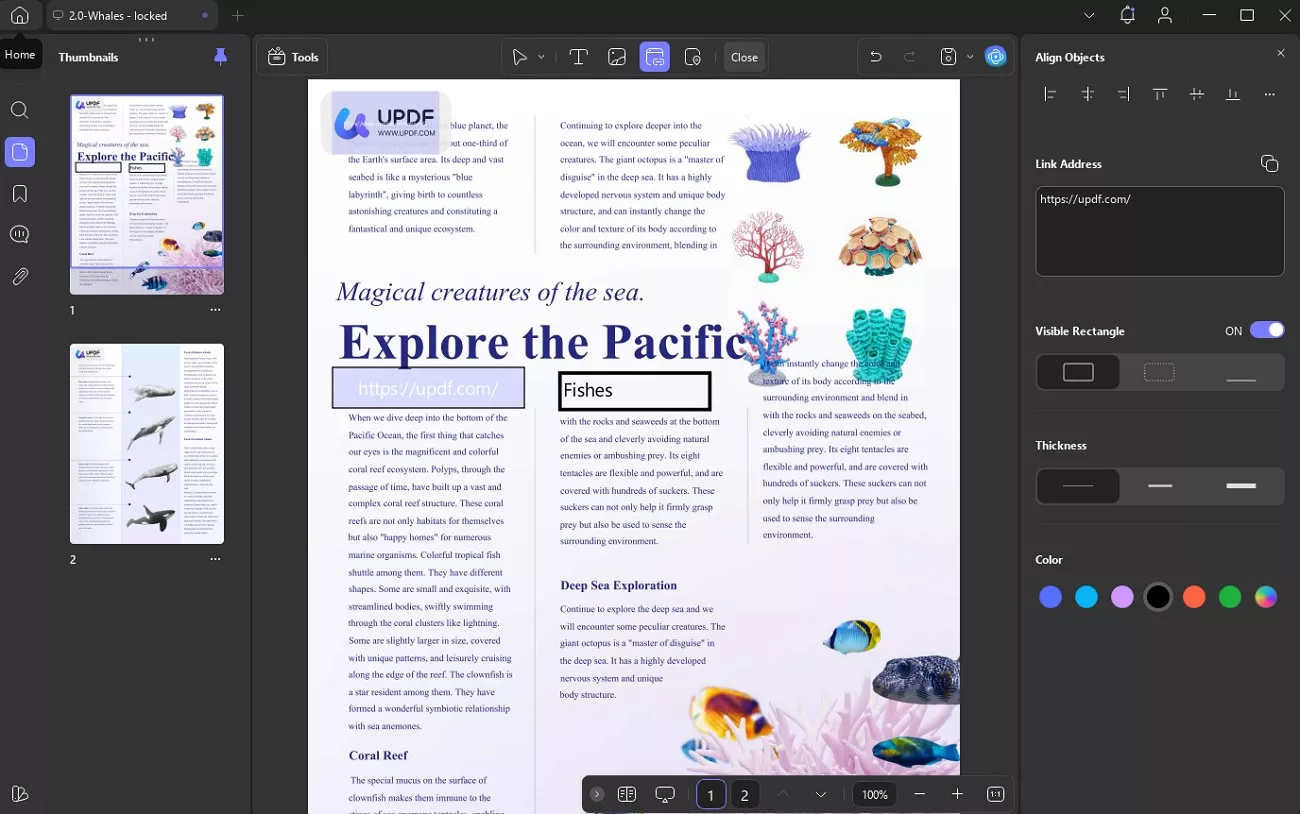 insert edit link pdf document 