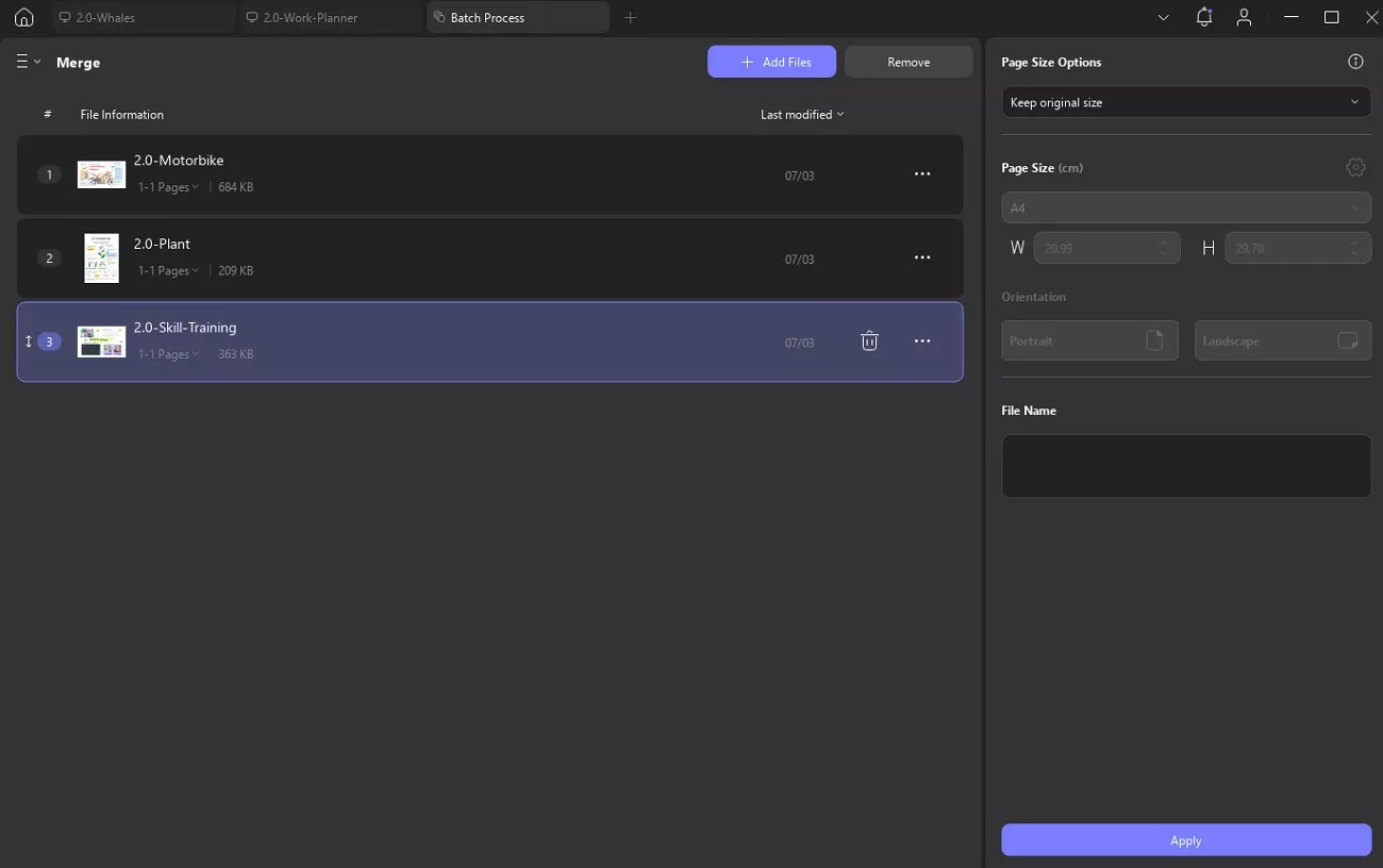 batch combine pdf files 