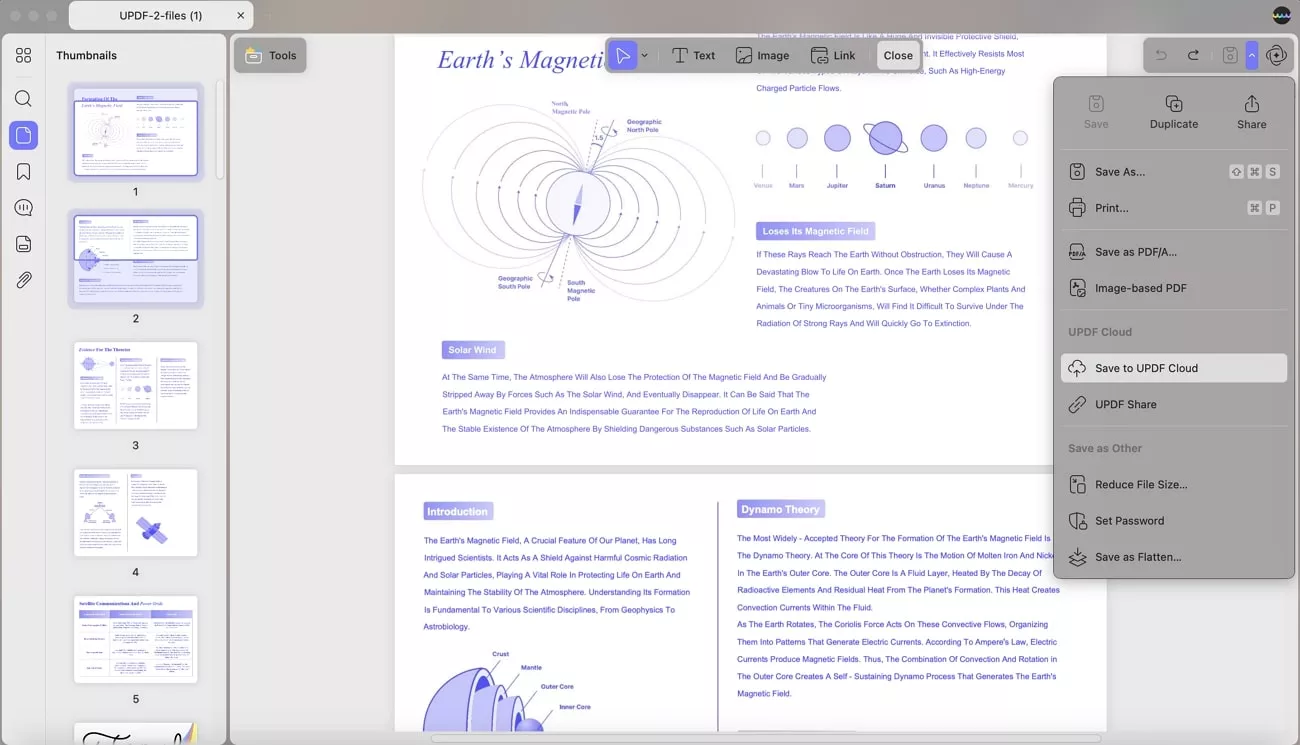 store multiple pdf updf cloud 