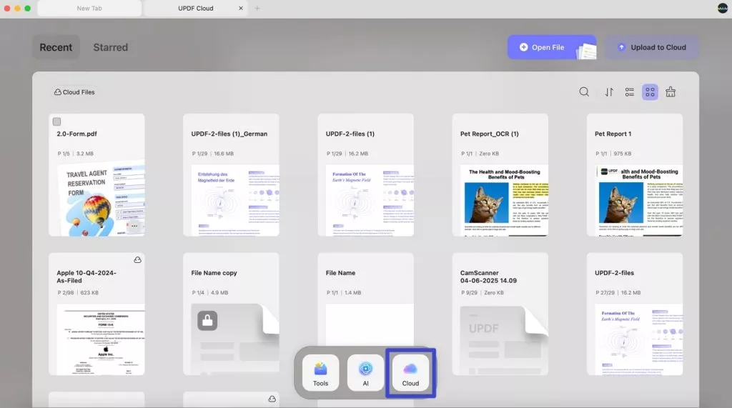 open pdfs from cloud