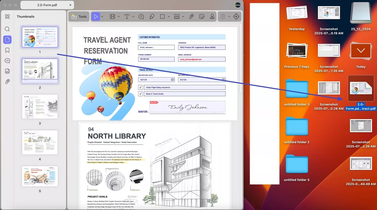creating pdfs with drag and drop