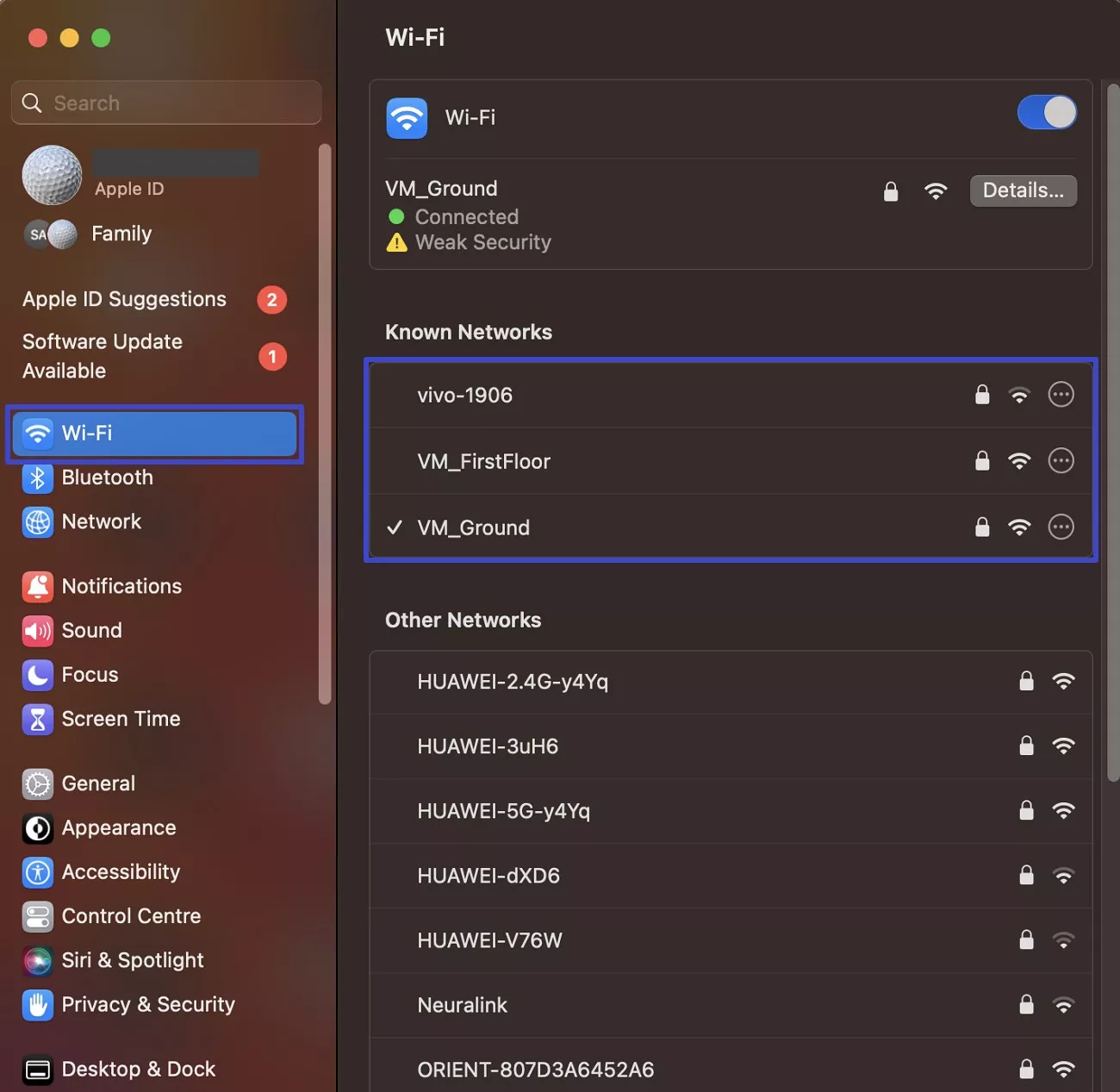 monitor network connection
