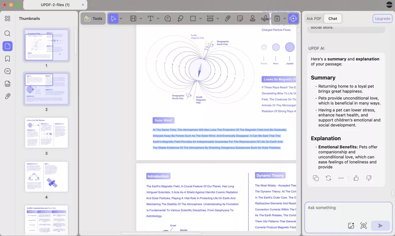 chat with ai updf mac