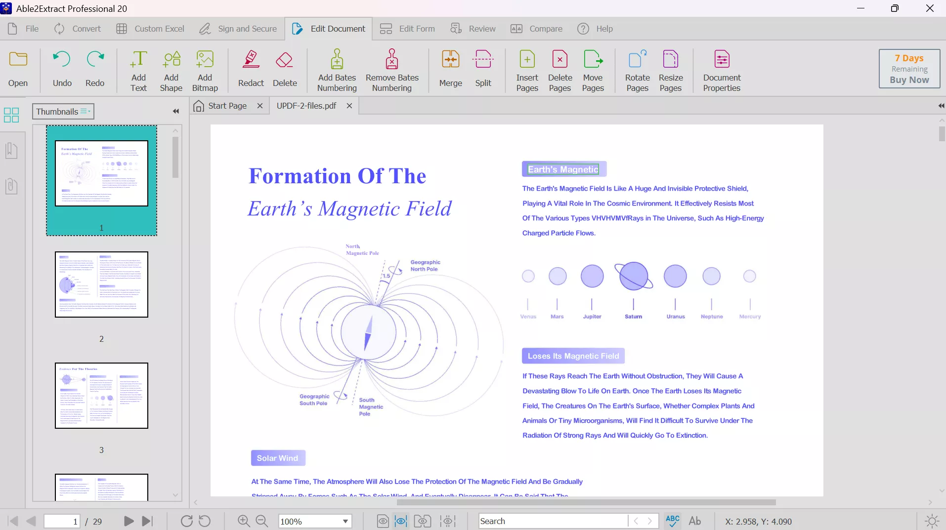  able2extract editing features