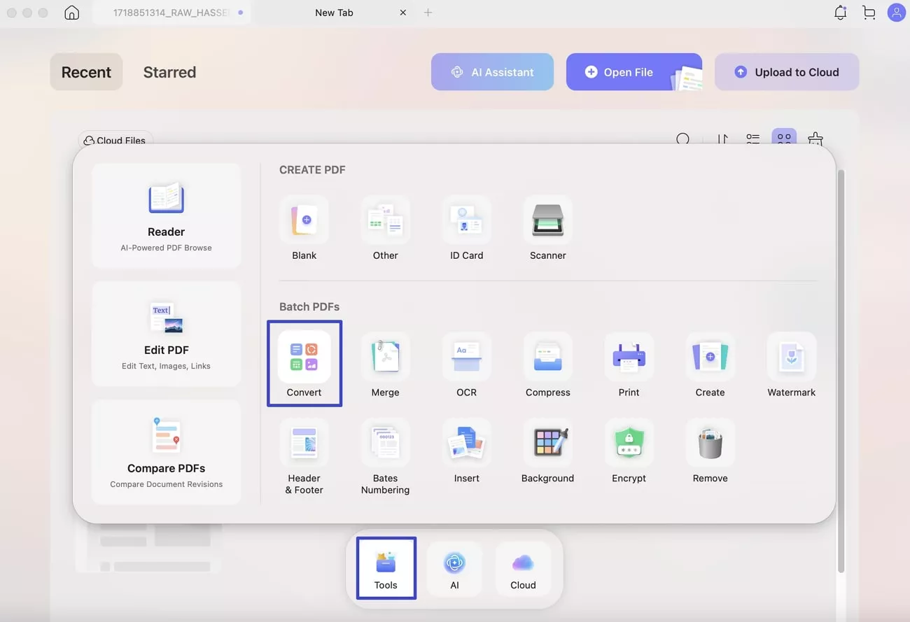 access convert from updf tools