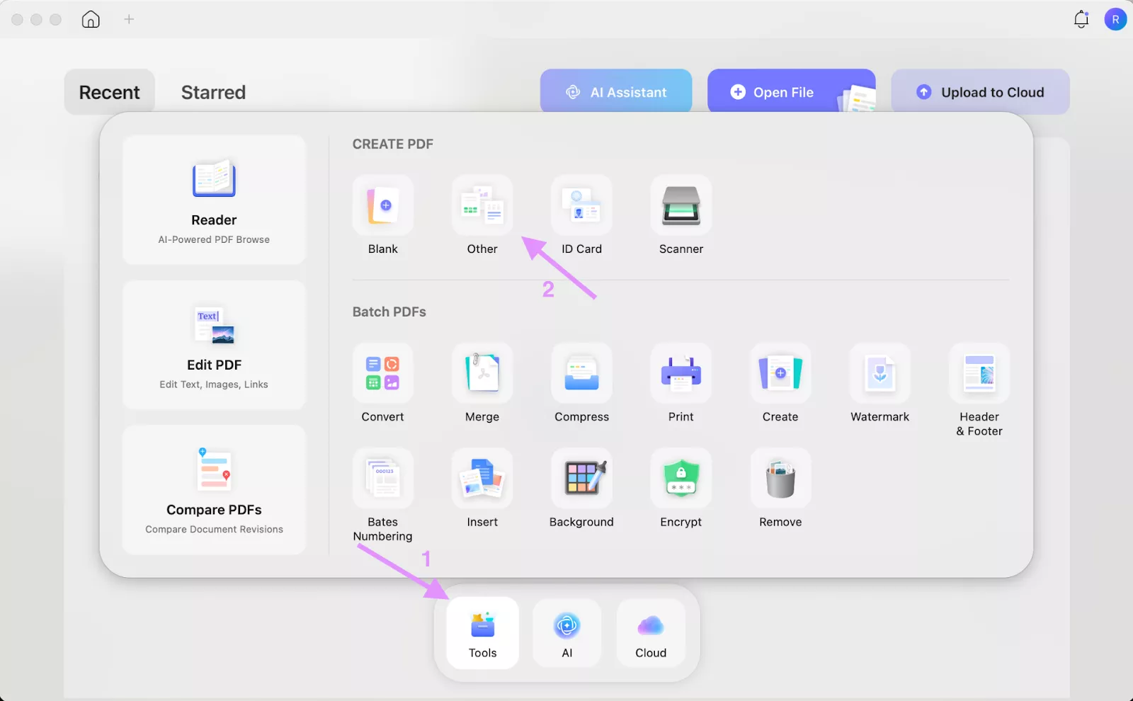  access the other in tool updf mac