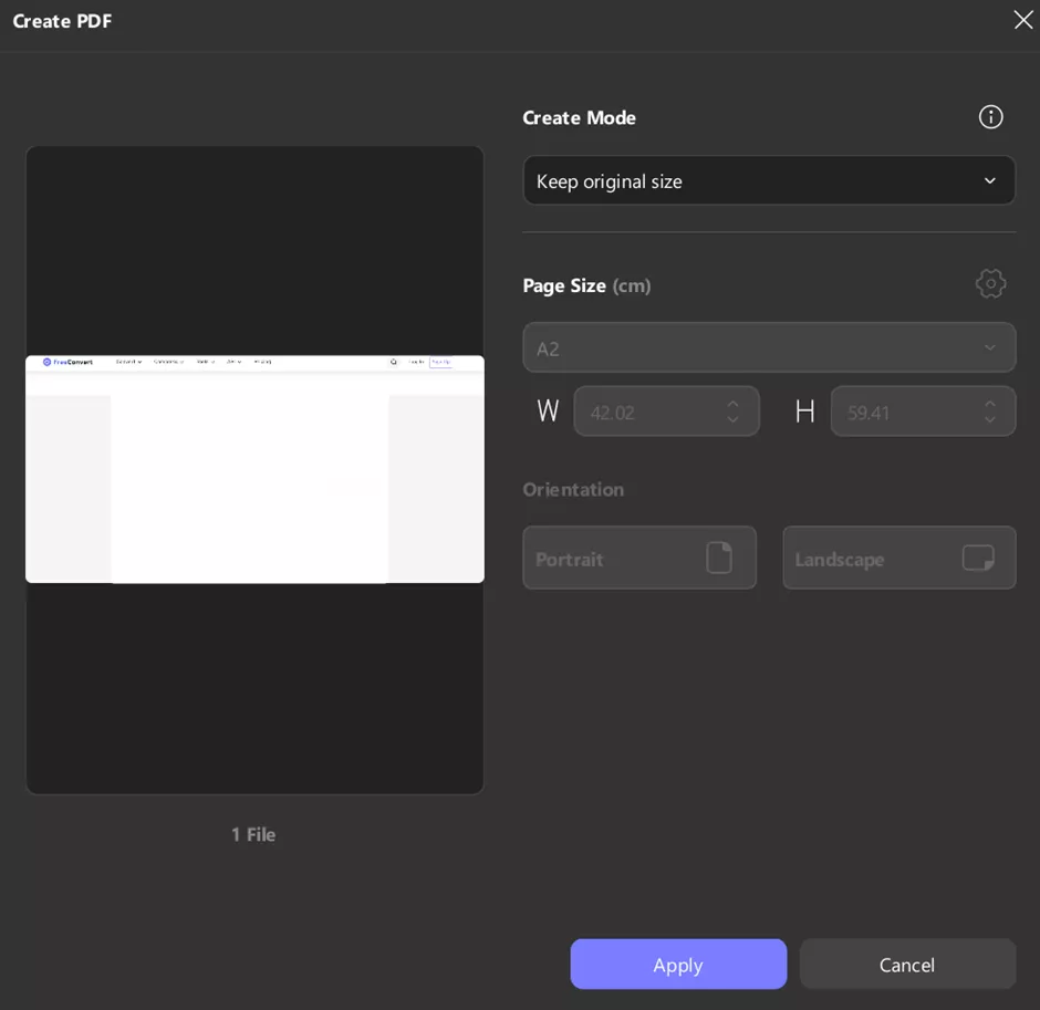 adjust settings and apply changes to convert jp2 to pdf updf mac
