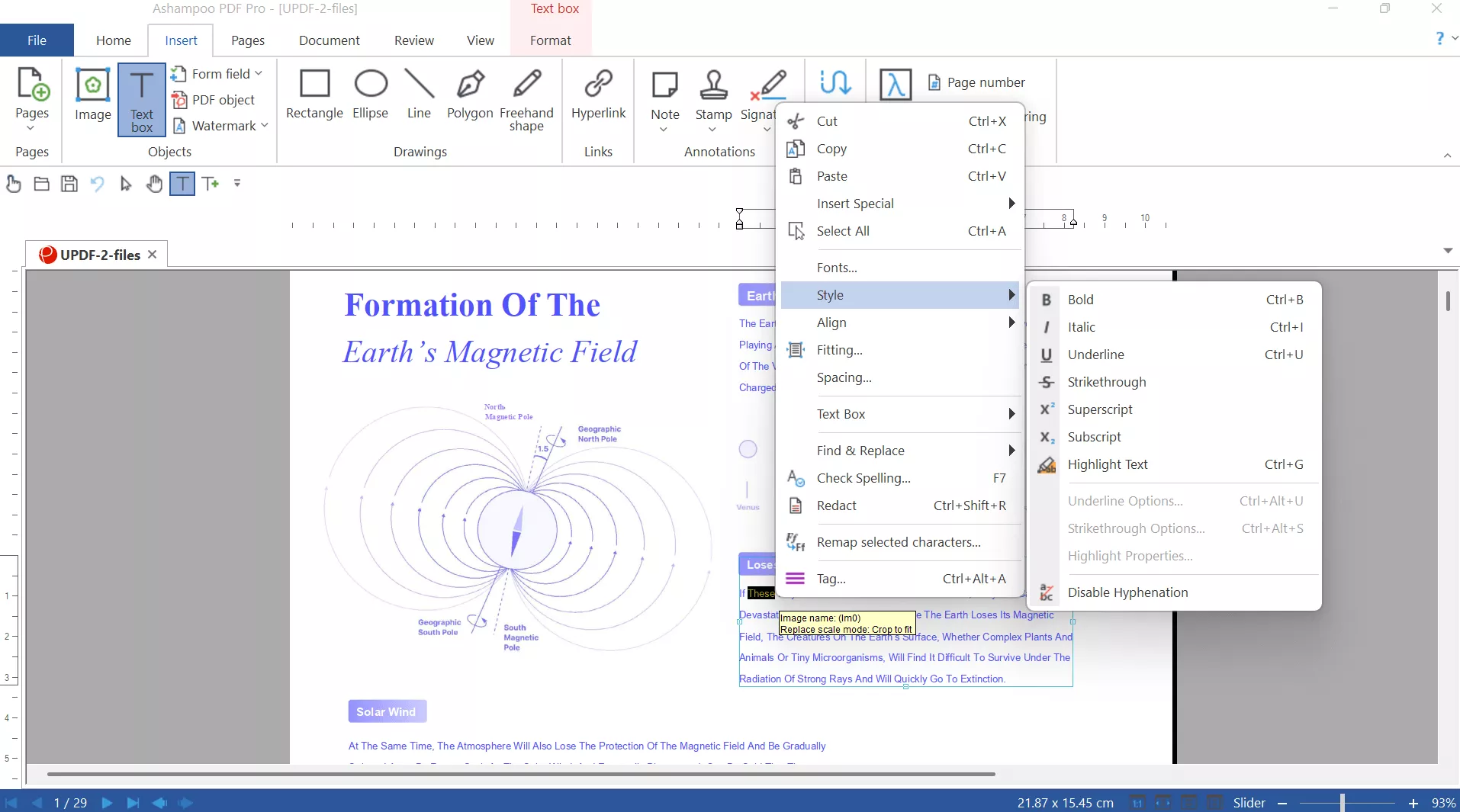 annotate feature on ashampoo pdf