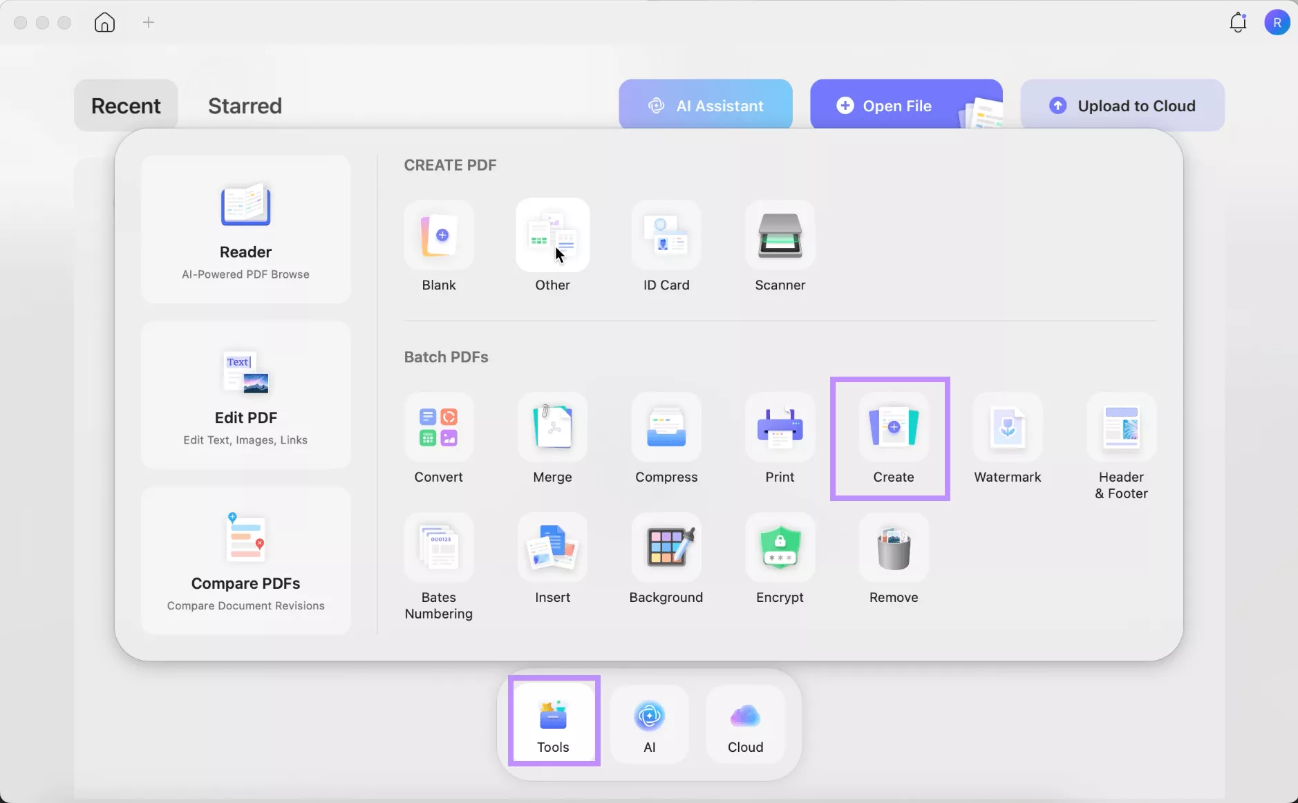  batch create updf mac