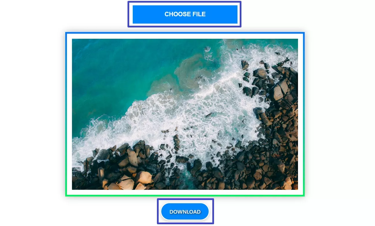 choose files and download results 
