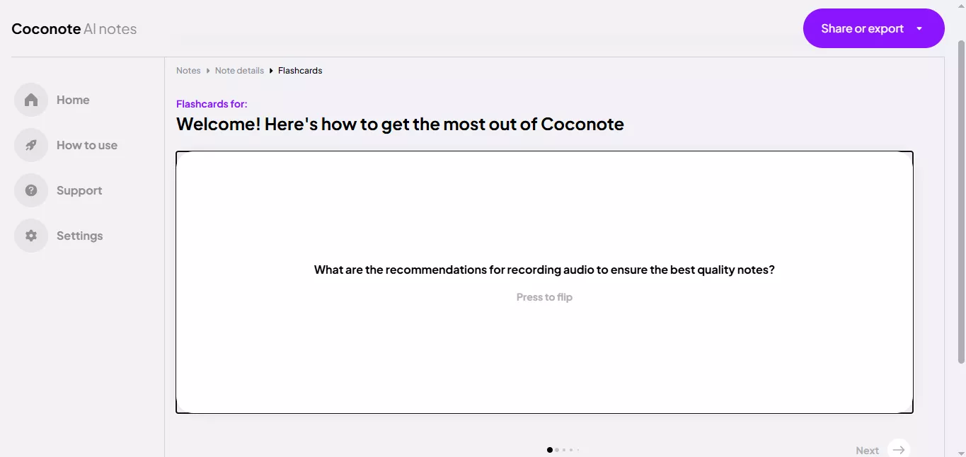 coconote flashcards