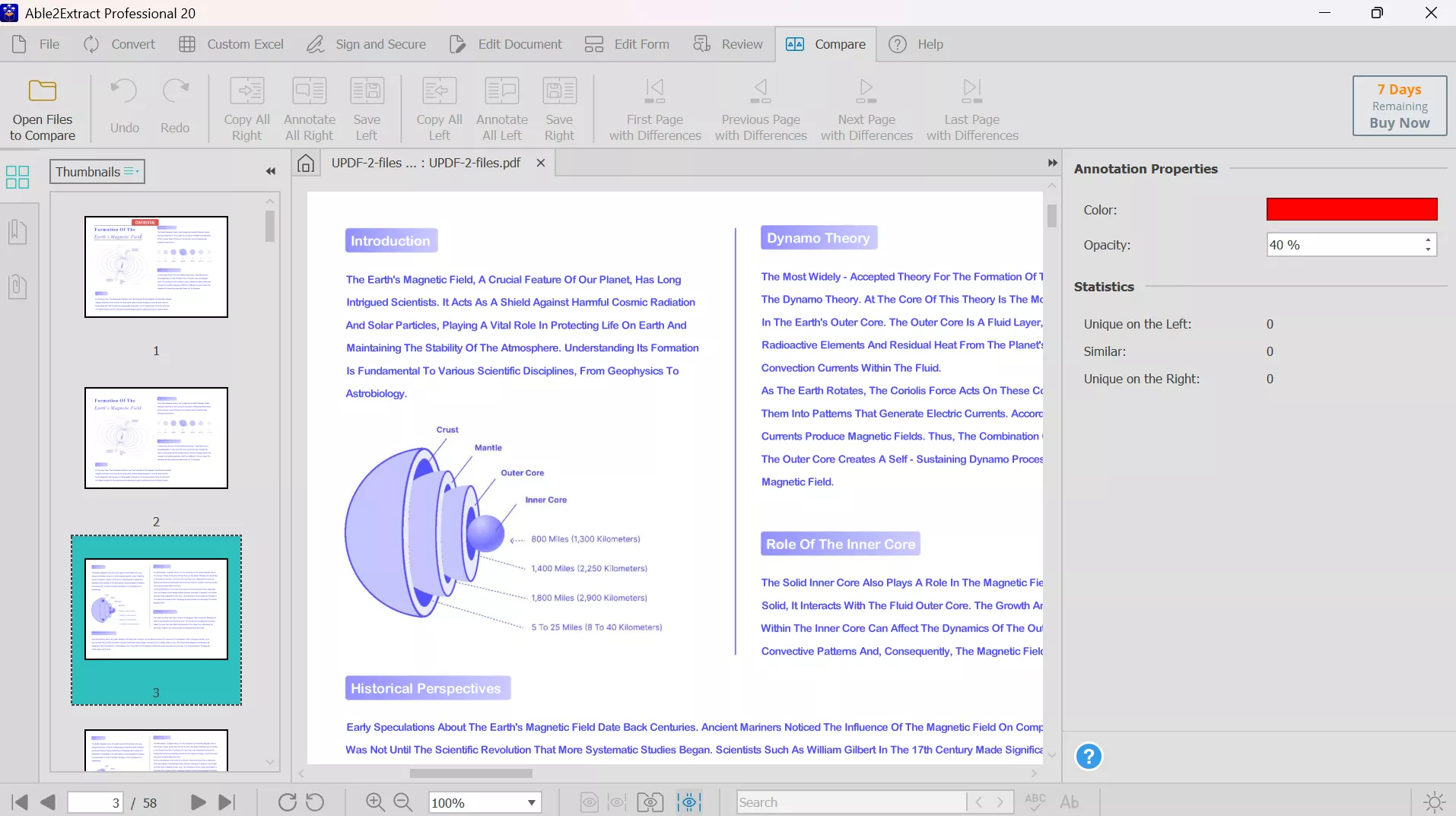 compare pdfs using able2extract