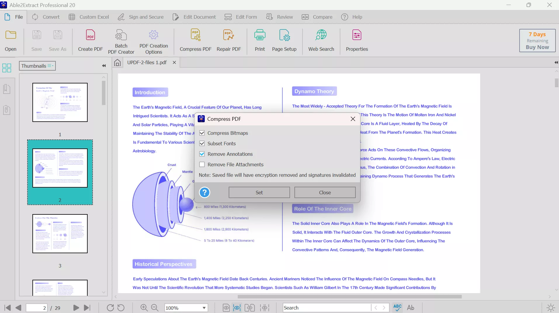 compress documents using able2extract
