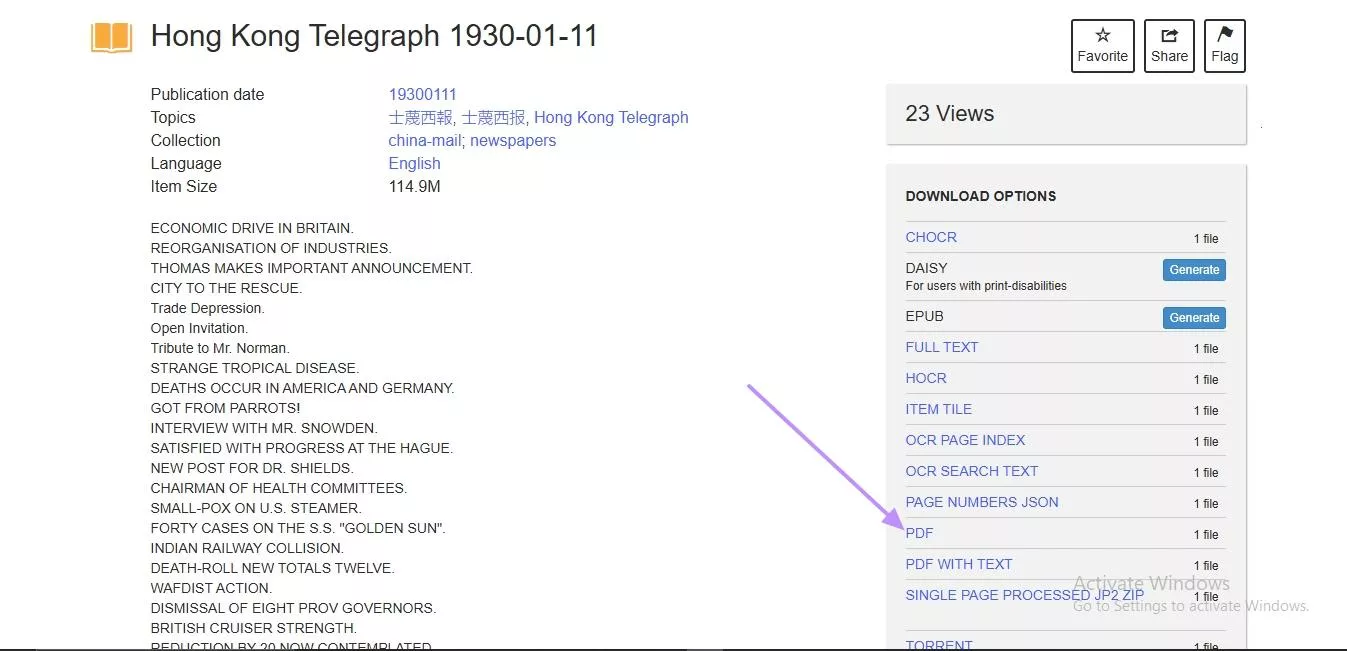  download PDF in internet archive