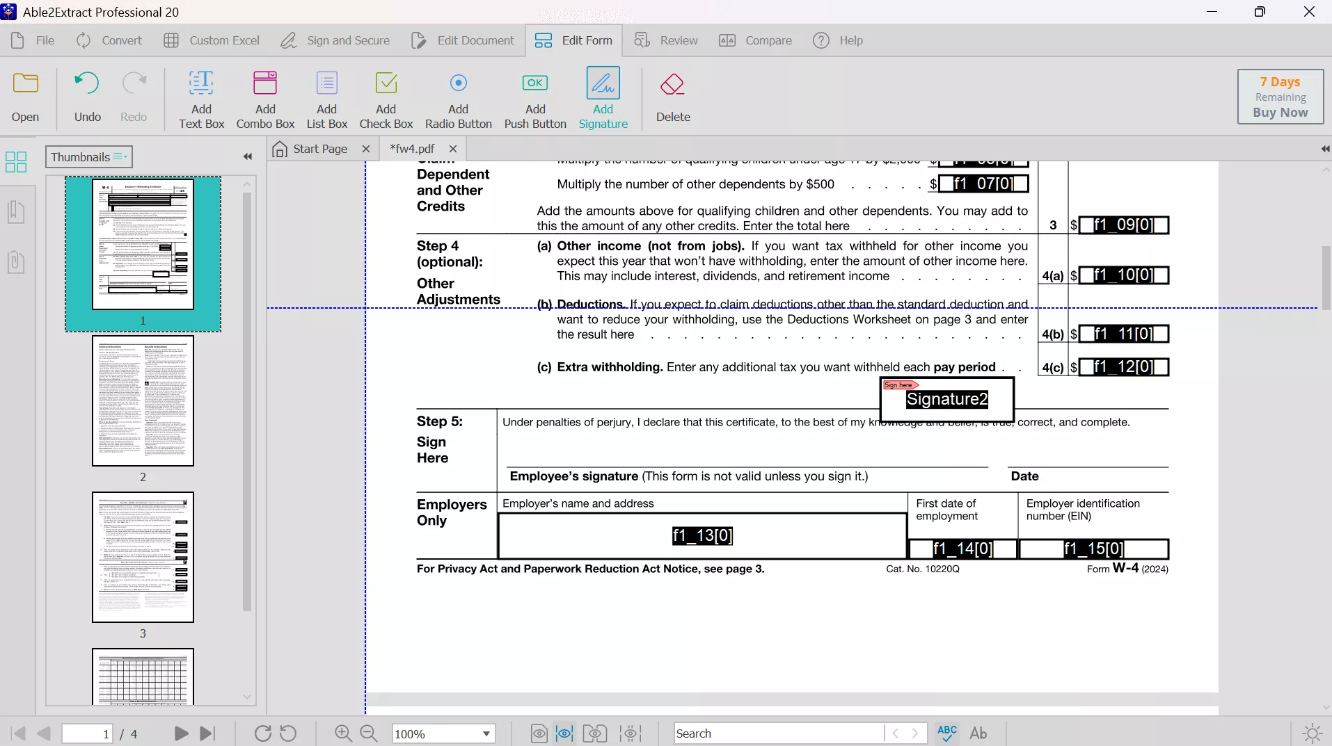 edit forms with able2extract
