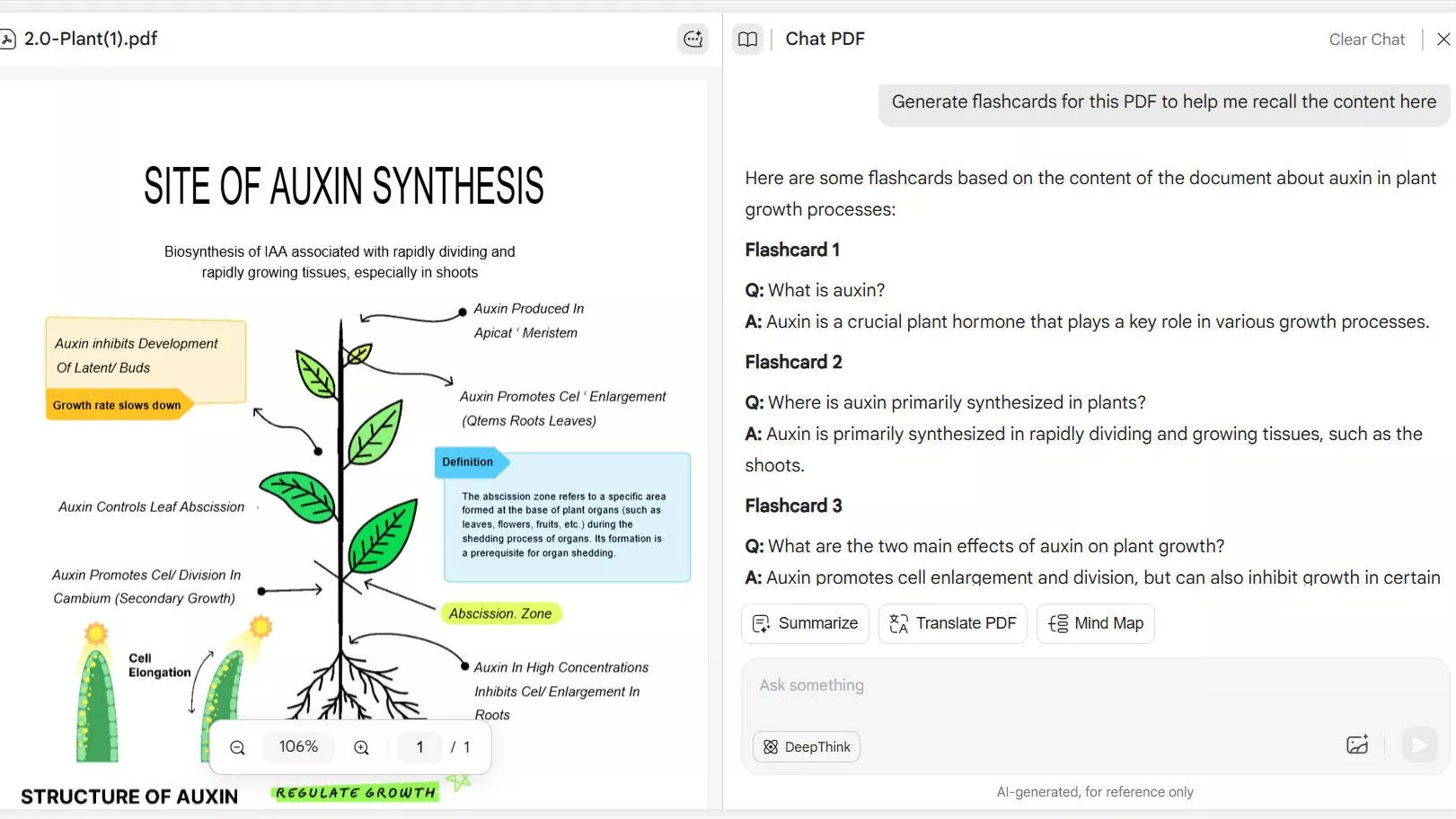 generate flashcards for this pdf updf ai online
