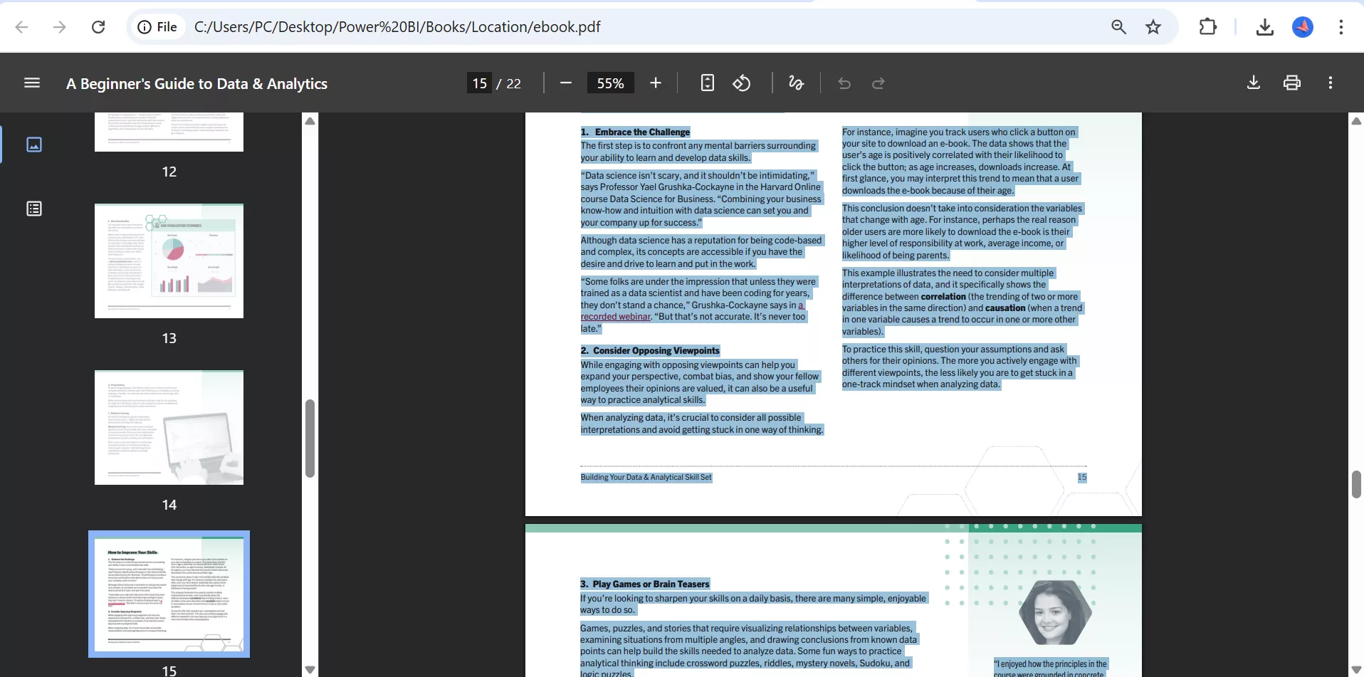 PDF opened in Google